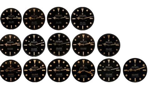 rolex submariner dial variations